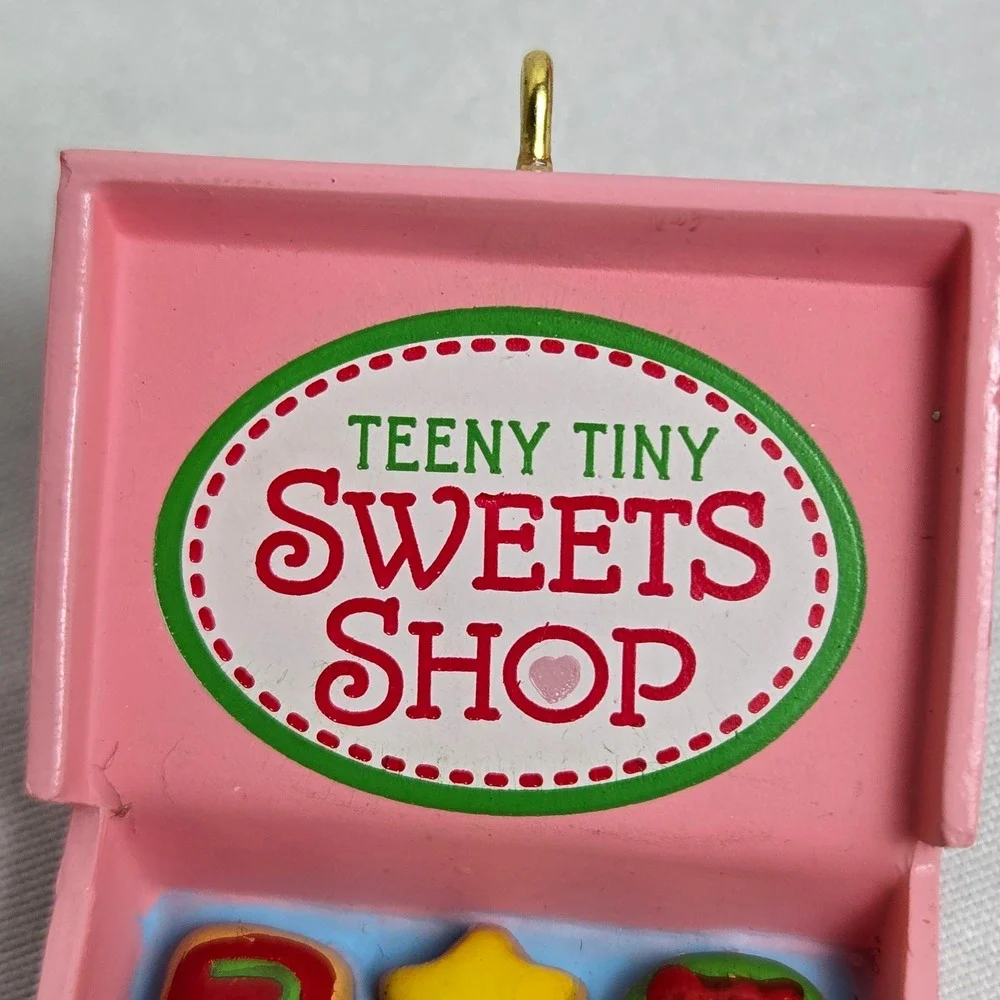 Lot of 2 Hallmark Keepsake Miniature Ornaments Teeny Tiny Sweets Shop‎ 2015 1